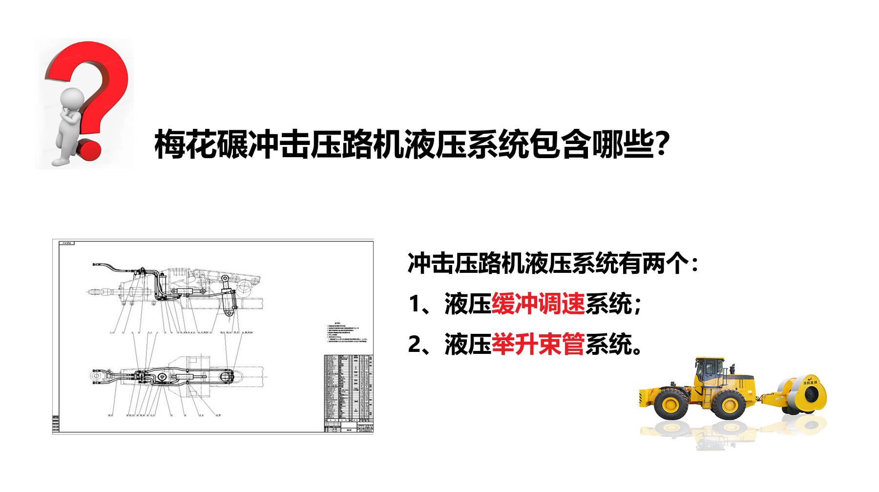沖擊碾液壓系統(tǒng)有哪些？作用是什么？